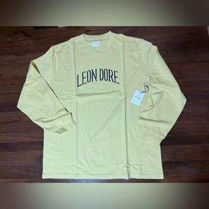Aime Leon Dore ALD Souvenir Long Sleeve Tee Arc Logo T-Shirt Raffia Size XXL